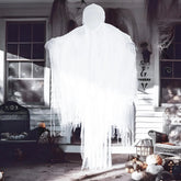 63-Inch Hanging Grim Reaper & Faceless Ghost in White for Halloween Decorations