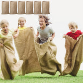 6 Pack Large Burlap Potato Sacks (39 x 25 in) for Kids & Adults - Racing Bags