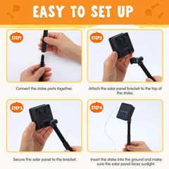 10-Pack Halloween Solar Pumpkin Pathway Lights