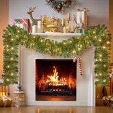 9Ft Prelit Christmas Garland with 50 Lights