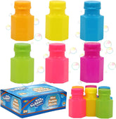 6 Colors Mini Bubble Bottles, 24 Pack