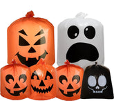 Halloween Plastic Lawn Leaf Bags, 6 Pack