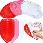 102-Pack Valentine's Day Heart Doilies