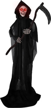 64.5in Animated Standing Grim Reaper for Halloween