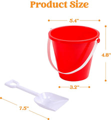 SLOOSH Beach Buckets with Sand Shovels, 12 Sets