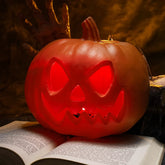 Glowing Plastic Pumpkins for Halloween Decor