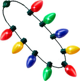 Christmas Party Necklace Accessories (9 Bulbs, 1 Pack)