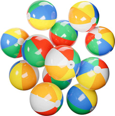 12 Pack Inflatable Beach Balls 16 Inch