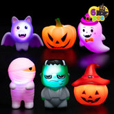 Halloween Light-Up Bath Toys, 6 Pack