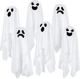 6-Pack Hanging Ghosts Halloween Decorations for Outdoor Use
