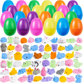 72-Pack Squishy Toys Filled Easter Eggs