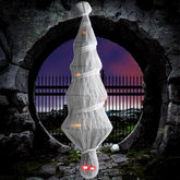 72-Inch Halloween Hanging Animated Cocoon Corpse with Animatronic Sound & Light-Up Eyes