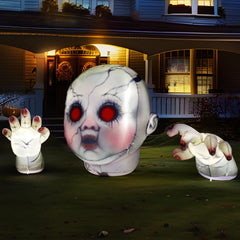 10.3ft Halloween Zombie Baby Inflatable Decoration