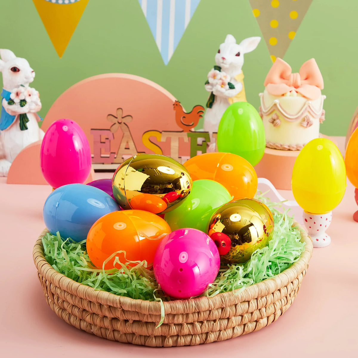 200 Large Empty Fillable Eggshells for Easter Egg Hunt