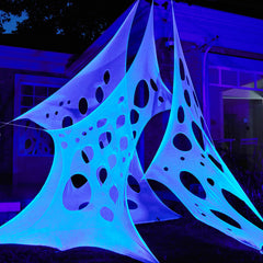 1000 sq ft Halloween Spider Web Decoration for Outdoor Use