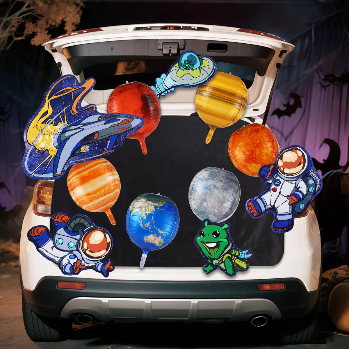 Halloween Space-Themed Trunk or Treat Decorations Kit