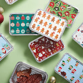 48 Christmas Cookie Tins with Lids for Gift Giving