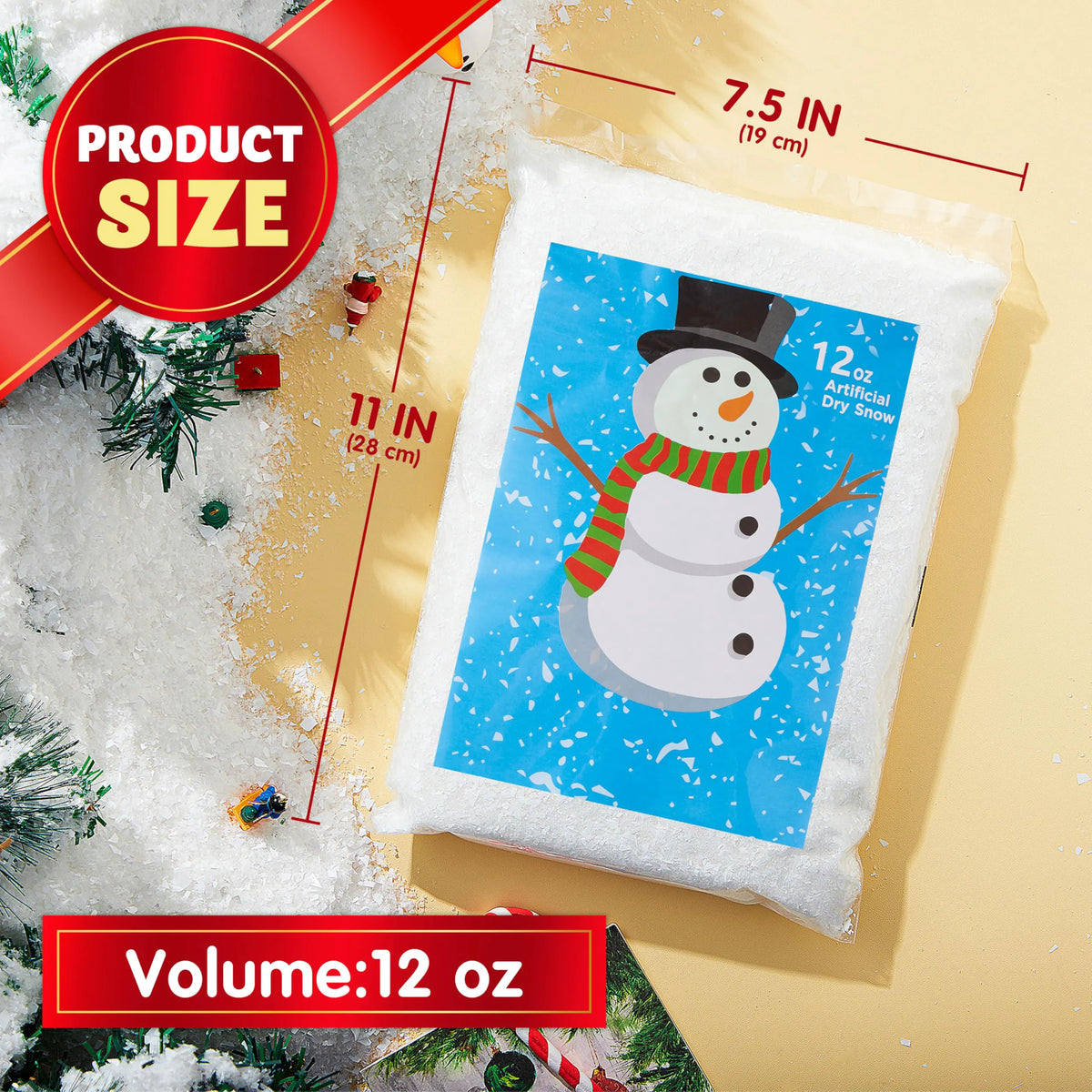12oz Artificial Snow for Christmas Decoration