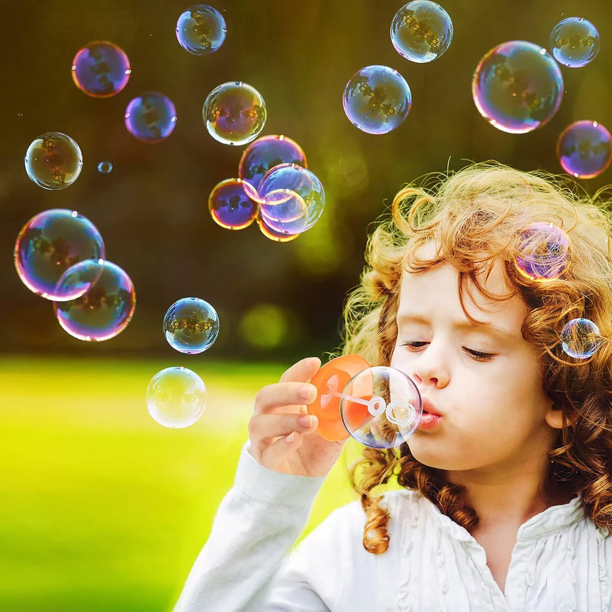 JOYIN 12-Pack Colorful Easter Egg Bubble Wands