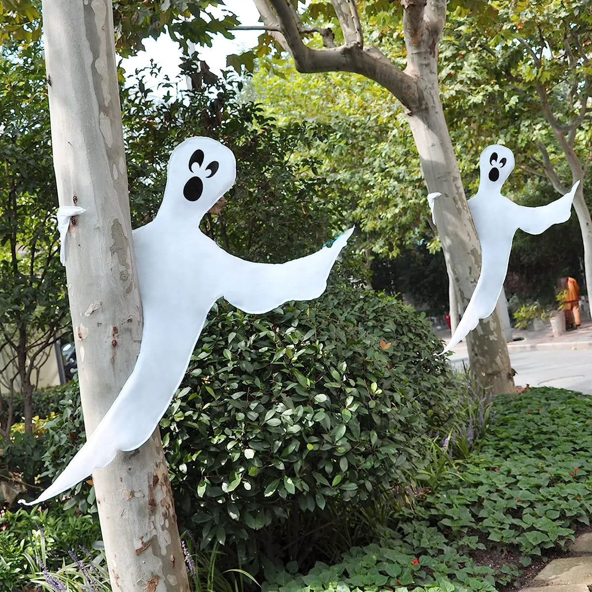 2Pcs Ghost Tree Wrap Decoration, 53in