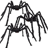 3-Pack Realistic Hairy Halloween Spiders