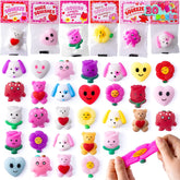 JOYIN 30-Pack Valentine's Day Gift Cards with Mochi Squishy Toys