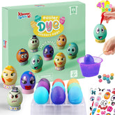 Klever Easter Egg Decorating DIY Kit with Dye Tablets and Make a Face Stickers