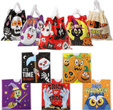 96 Pack Halloween Trick or Treat Drawstring Bags