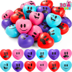 JOYIN 30-Pack Valentine's Day Heart Stress Balls