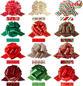 24 Pieces Christmas Gift Wrapping Ribbon
