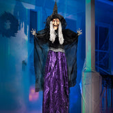 47-Inch Animated Hanging Witch