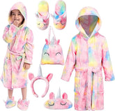 Kids Unicorn Robe & Bath Set