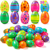 36 Pcs Printed Easter Egg Shells