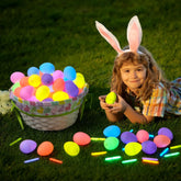 72 Easter Eggs with 144 Mini Glow Sticks