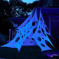 1000 sq ft Halloween Spider Web Decoration for Outdoor Use