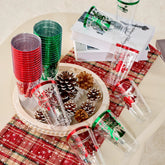 36 PCS Disposable Christmas Plastic Cups