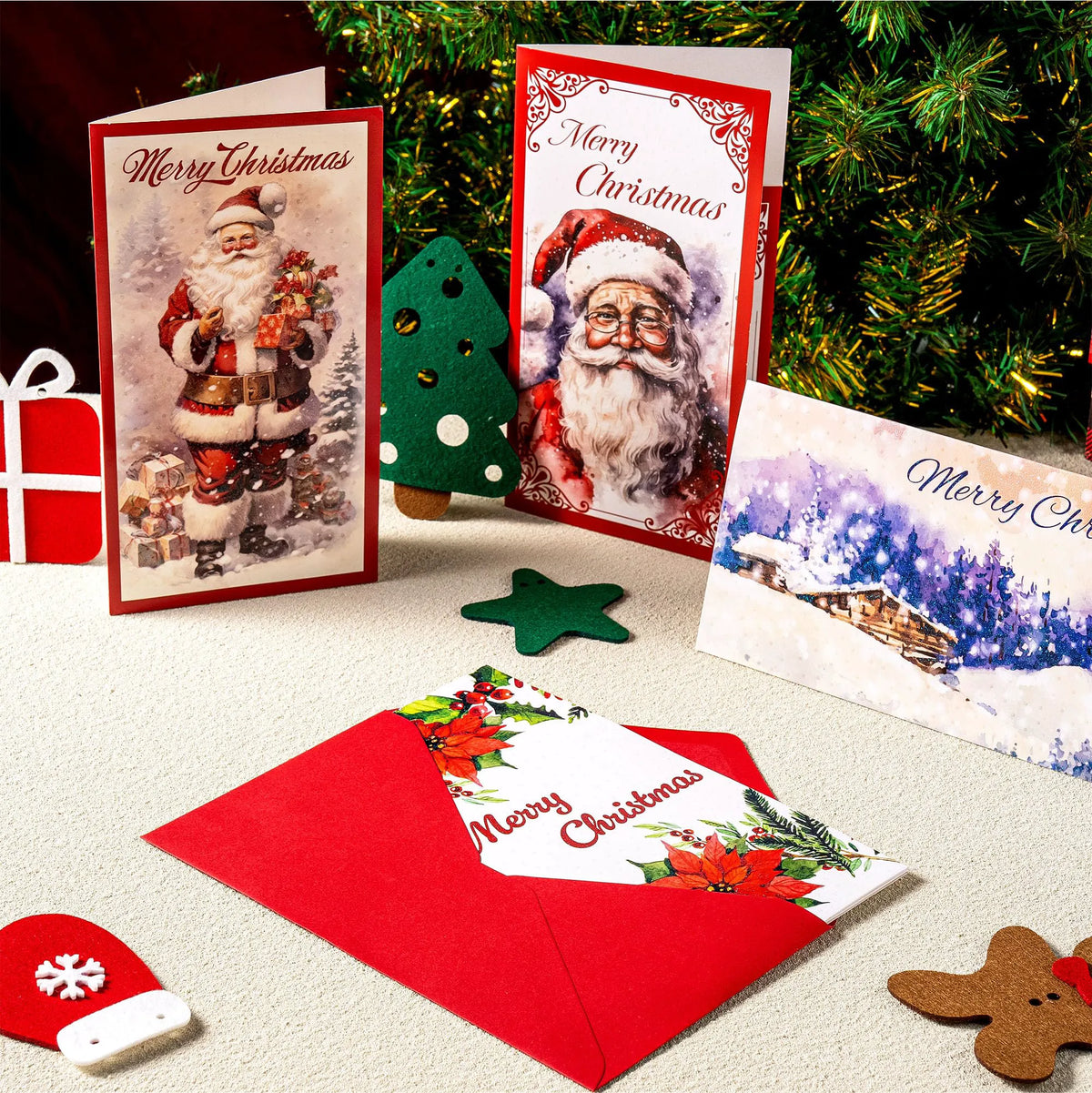 30 Christmas Classic Money Cards with Envelopes