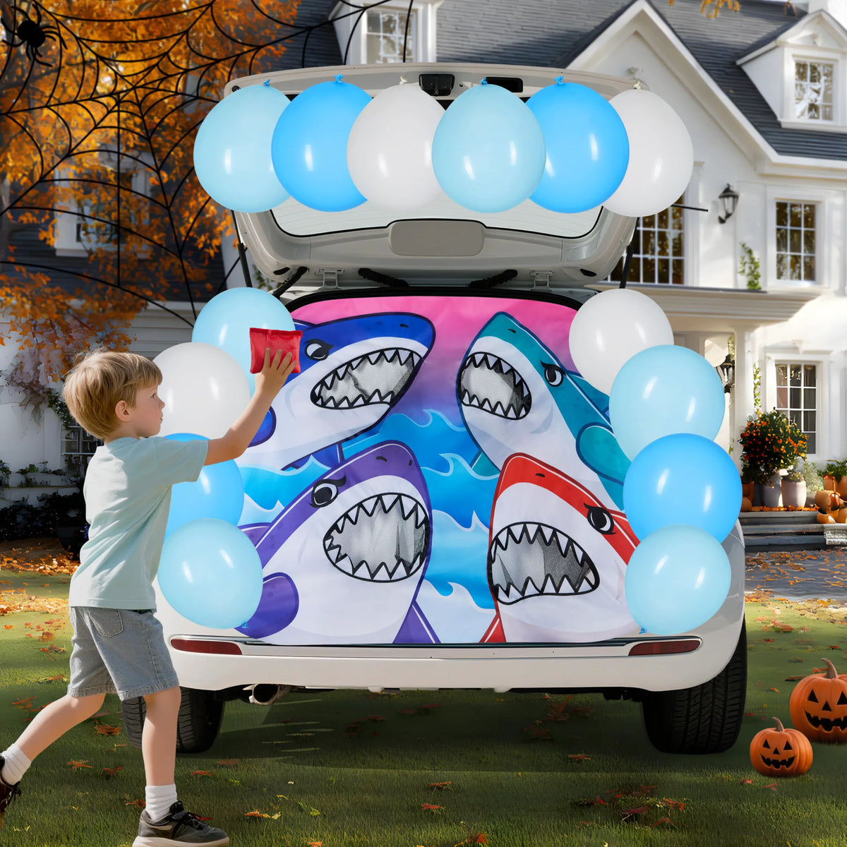 Shark Toss Game Kit for Halloween Trunk or Treat