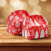 5.25" Christmas Red Gable Candy Boxes, 24 Pack