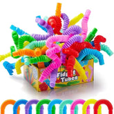 36-Pack Pop Tubes Toy, 9 Colors