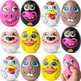 JOYIN 12-Pack Easter Squishy Eggs - Animal-Themed Slow-Rising Stress Relief Toys
