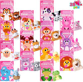 JOYIN 28 Pack Valentine's Day Gift Cards with Mini Plush Animal Toys