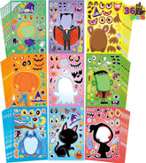 36 Halloween Make-a-Face Stickers for Kids