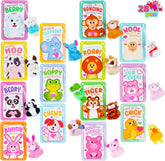 JOYIN 28-Pack Valentine's Day Mini Plush Animals with Gift Cards