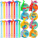 JOYIN 32 Pack Valentine's Day Cards with Mini Bubble Wands for Kids