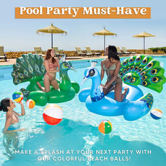 12 Pack Inflatable Beach Balls 16 Inch