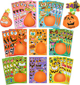 24 Halloween Pumpkin Decorating Stickers