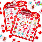 Valentine's Day Bingo Cards for 30 Players (5x5)