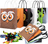 Halloween Colorful Bags with Handles, 24 Pack
