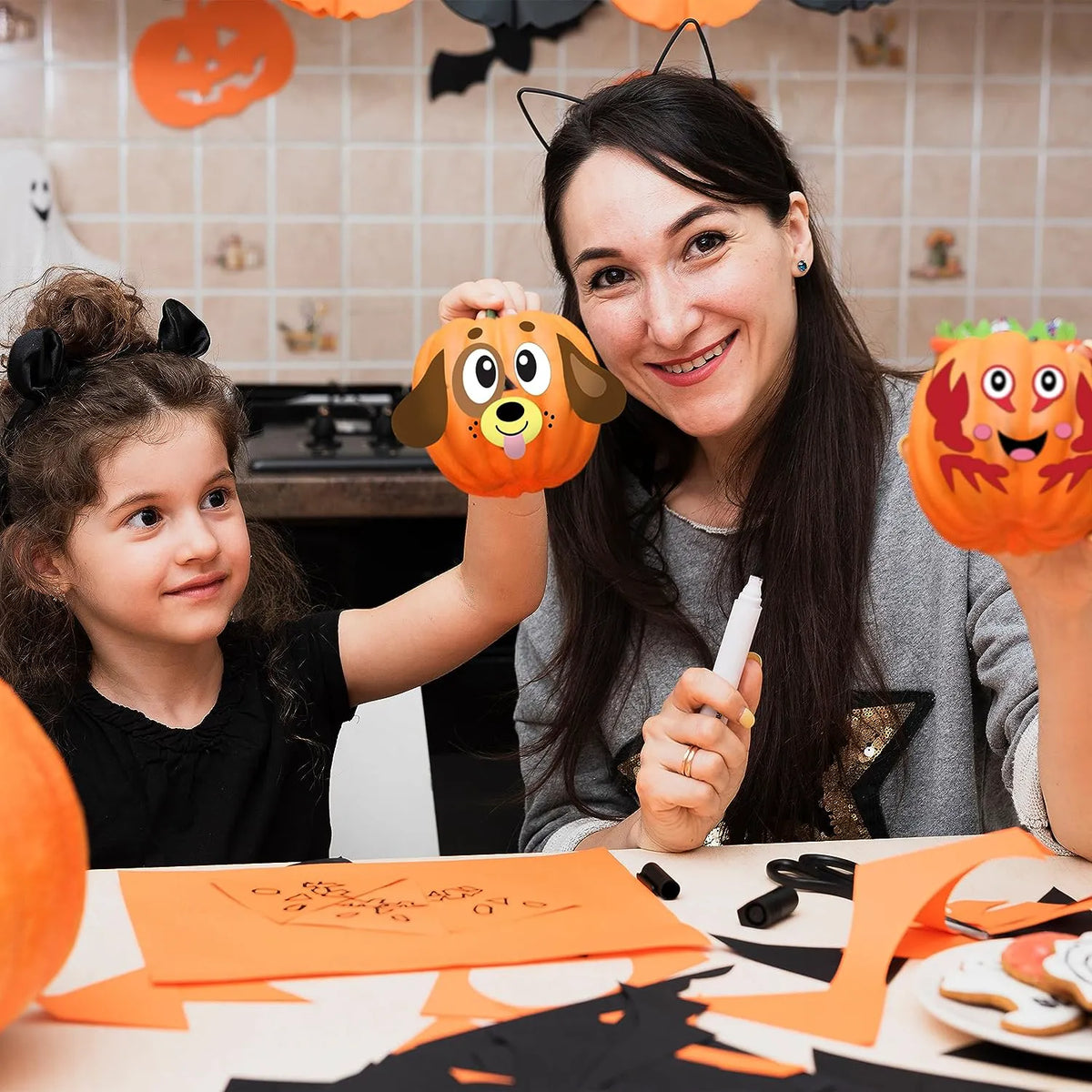 JOYIN 9-Piece Halloween Pumpkin Decorating Craft Kit